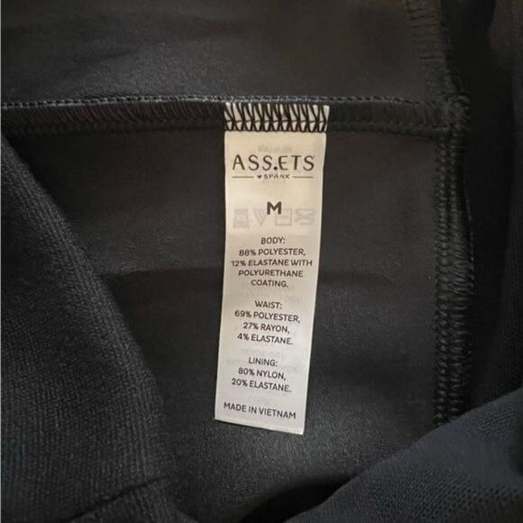 Assets by SPANX Faux Leather Leggings, M - Picture 4 of 5